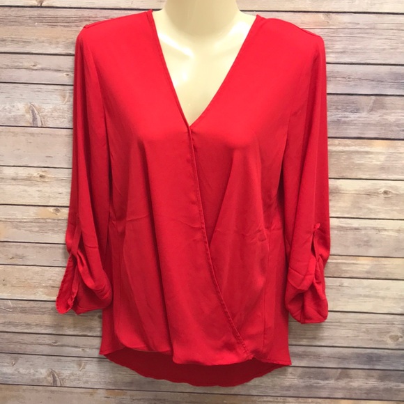 Pleione Tops - Pleione red blouse